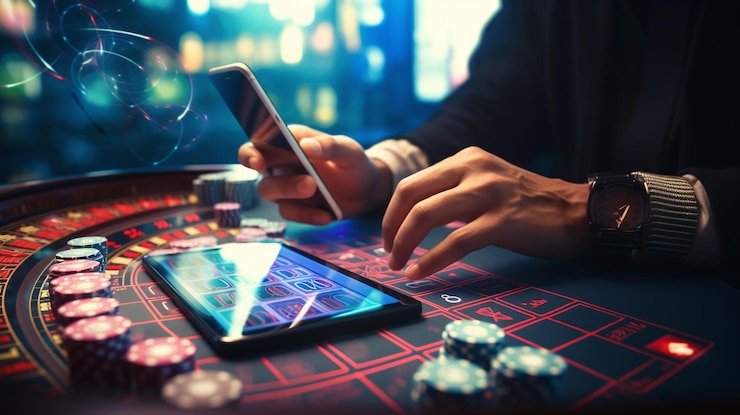Live roulette table streamed on baritoto mobile app with betting interface
